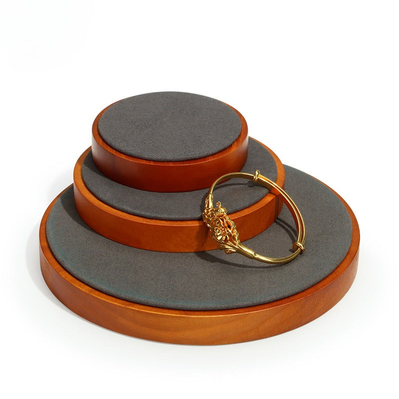 bracelet display - Wood Display Tray Bracelet C00859 front view