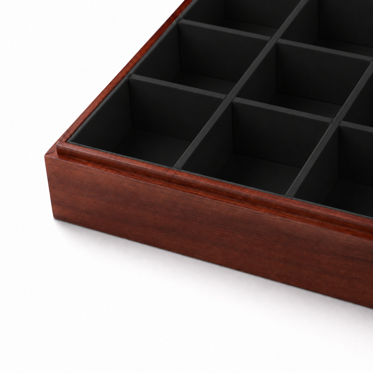 bracelet display and watch display - 18 Black Wooden Wood Watch Display Tray Bracelet T025C18-BK product view 05