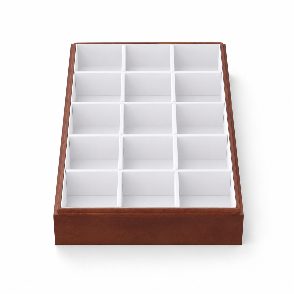 bracelet display and watch display - 15 White Wooden Wood Bracelet Watch Tray Display T025C15-W product view 05