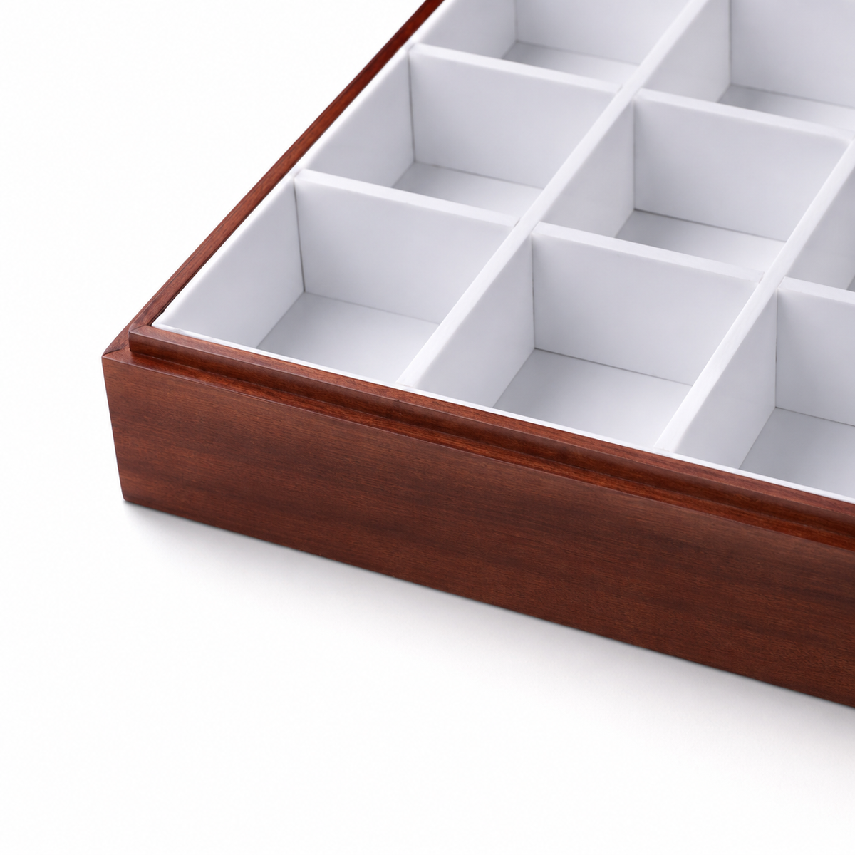 bracelet display and watch display - 18 White Wooden Wood Watch Tray Bracelet Watches T025C18-W product view 05