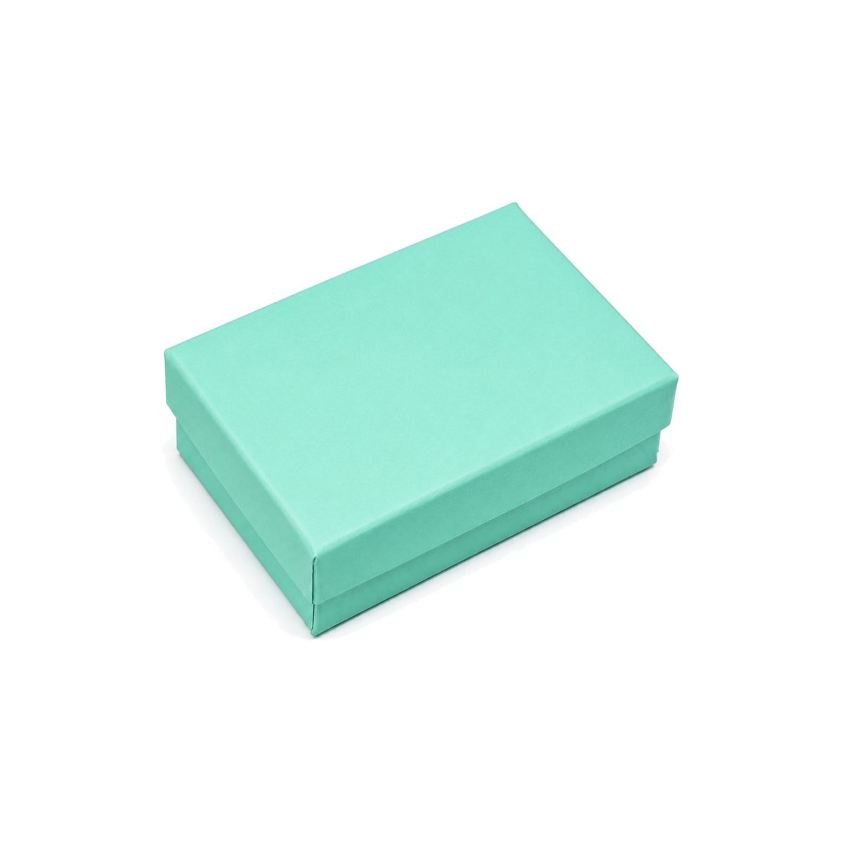 Closed T blue matte slim bracelet cotton-filled jewelry gift box, 100-piece wholesale pack