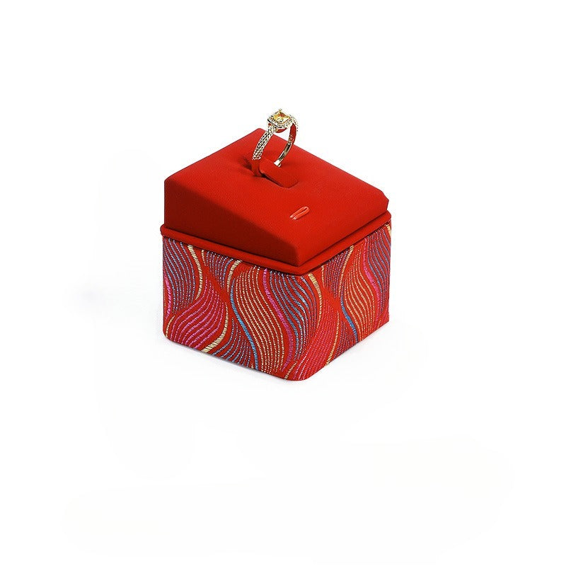 Leather Ring Display Stand, Premium Jewelry Ring Holder for Live Sales