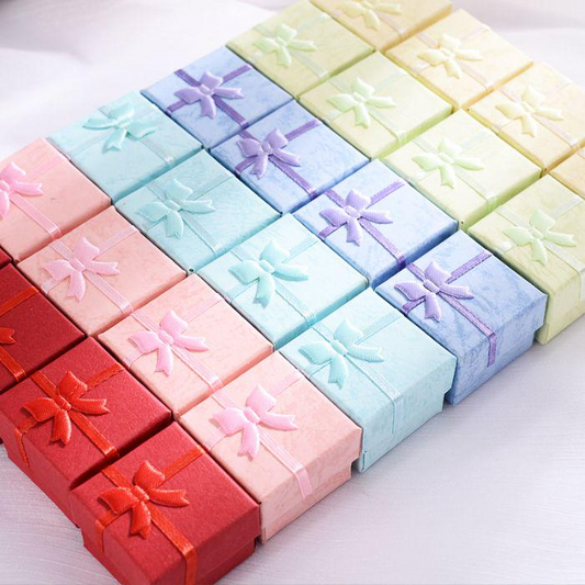 B1534-X5 Cajas colgantes de cartón de moda con 6 colores, precio por 12 piezas