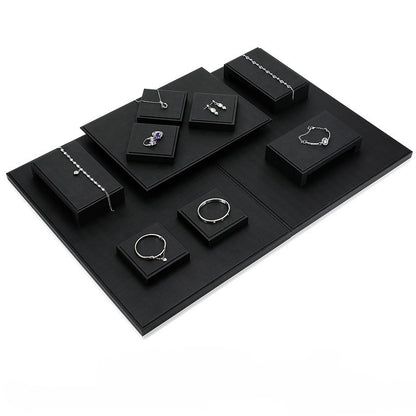Black Silk Texture Jewelry Display Prop for Jade, Bracelets and Buddha Beads