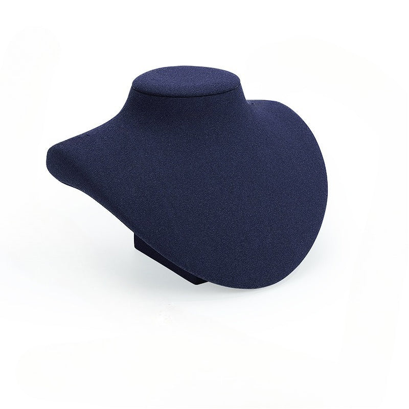 New Royal Blue Microfiber & Metal Jewelry Display Stand for Necklaces, Rings and Pendants