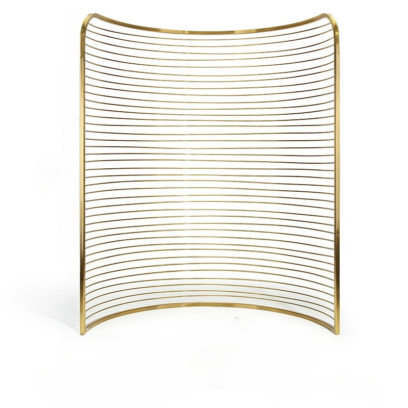 Luxury Gold Curved Jewelry Display Stand - Velvet Necklace Earring Ring Rack
