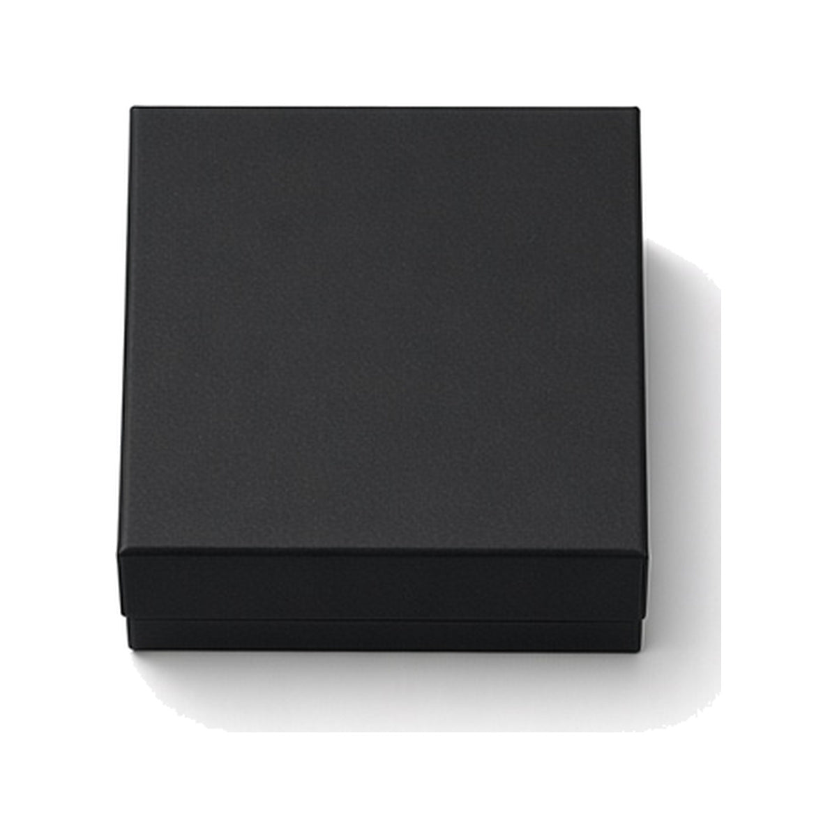 Black cardstock custom magnetic jewelry box in 7 x 9 x 3 cm