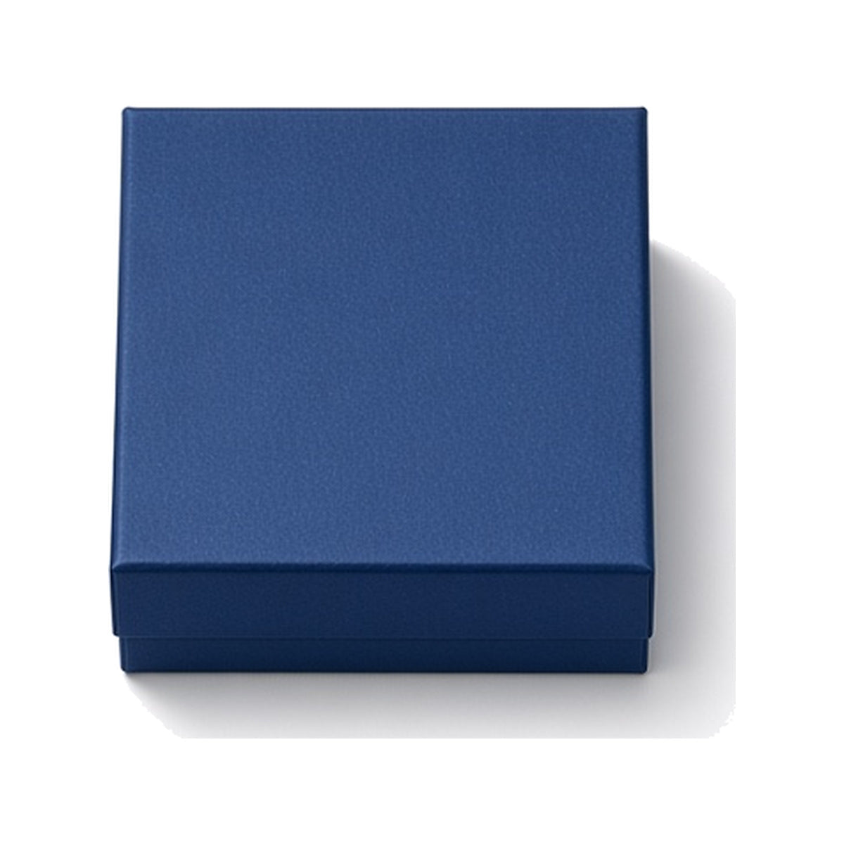 Deep navy blue custom magnetic jewelry box in 7 x 9 x 3 cm