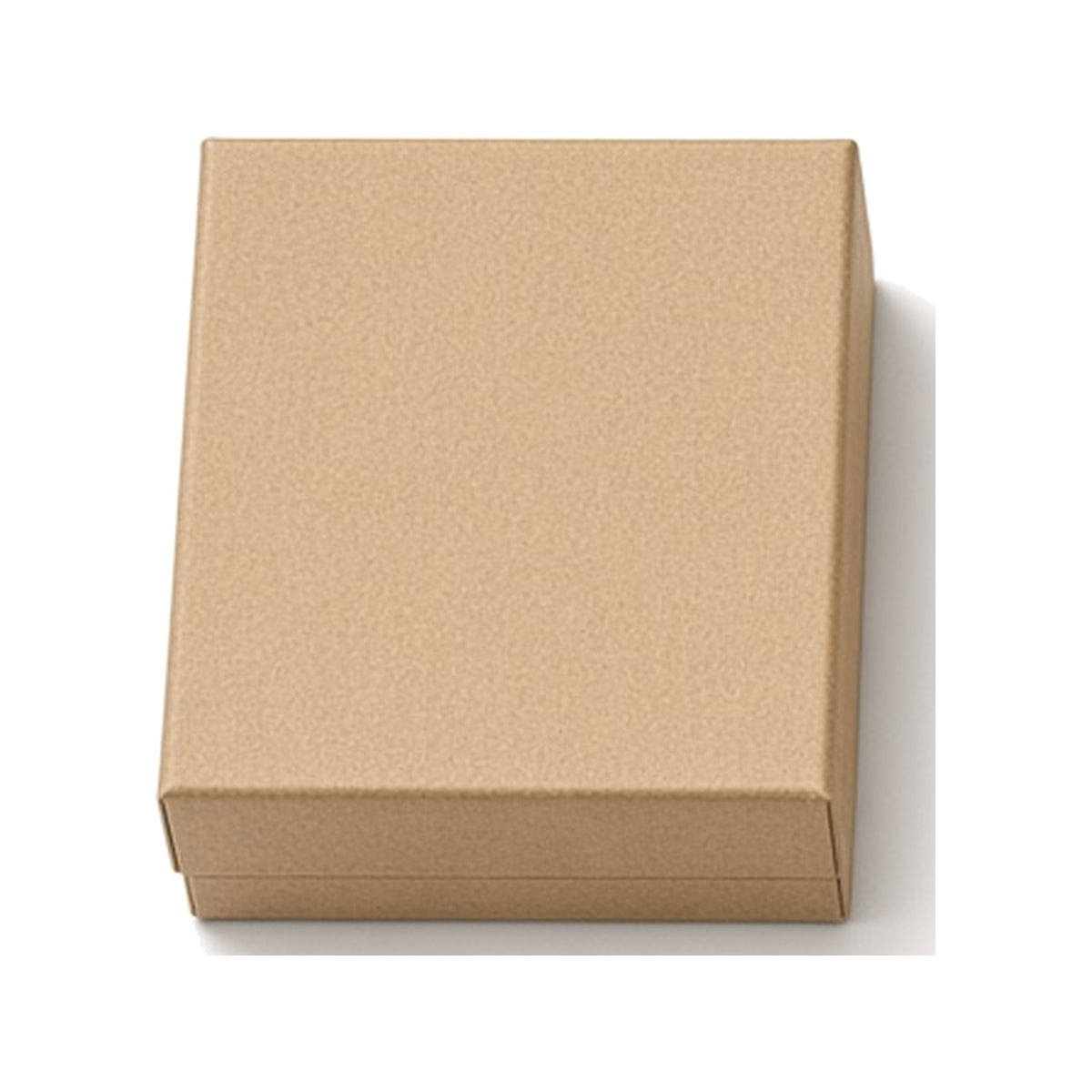 Kraft paper custom magnetic jewelry box in 7 x 7 x 3.5 cm