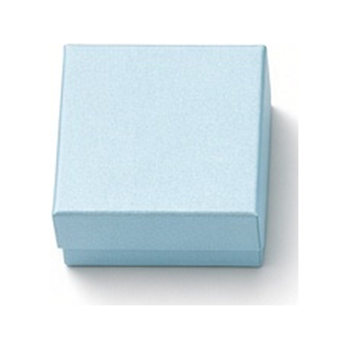Powder blue custom magnetic jewelry box in 5 x 5 x 3.5 cm