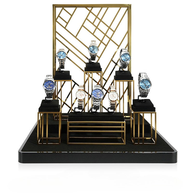 Luxury Watch Display Stand Complete Watch Display Set for Window & Live Streaming
