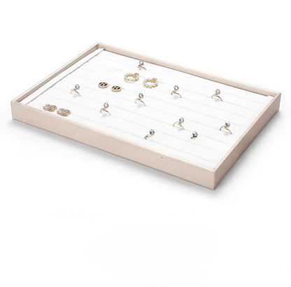 Brushed Leather Jewelry Tray