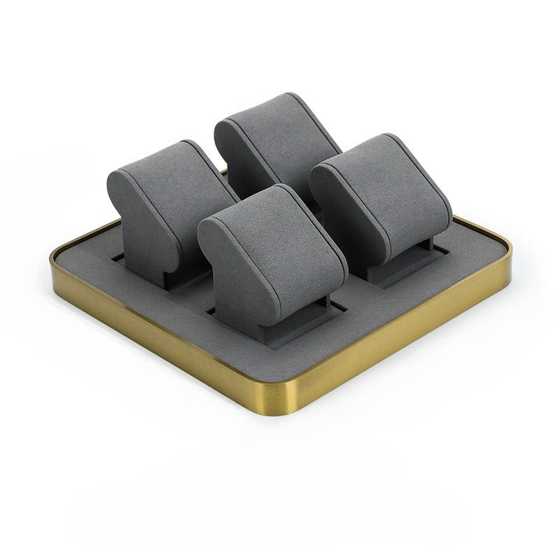 Premium Multi-Slot Metal Watch & Bracelet Display Stand