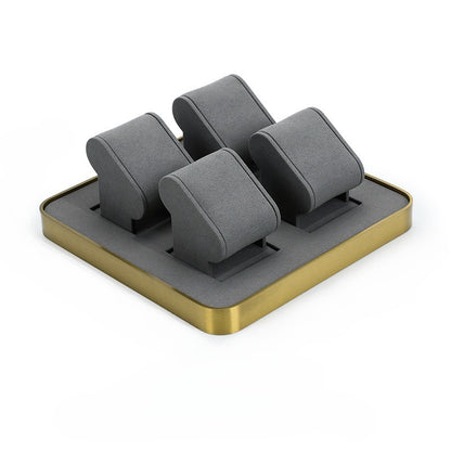 Premium Multi-Slot Metal Watch & Bracelet Display Stand