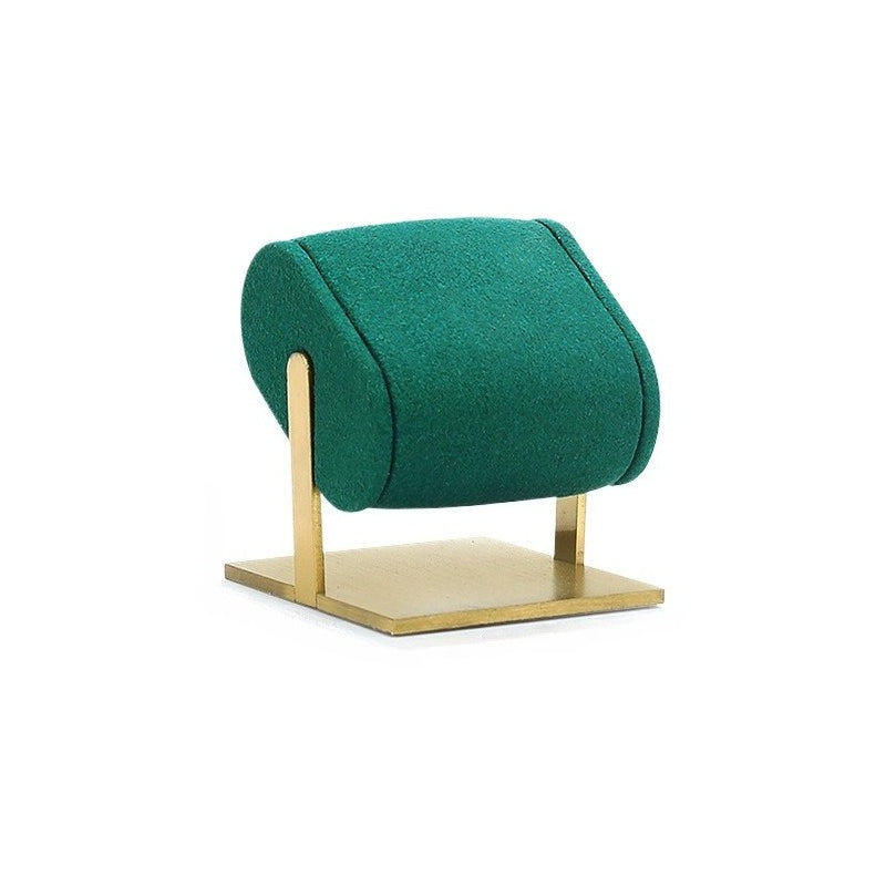Premium Green Metal & Microfiber Watch & Bracelet Display Stand