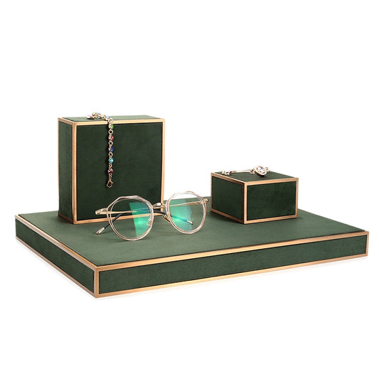 Luxury Metal Jewelry Display Stand for Rings & Necklaces