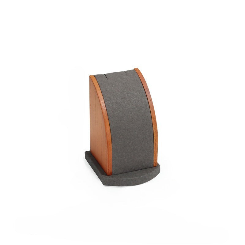 Solid Wood Curved Necklace Display Stand