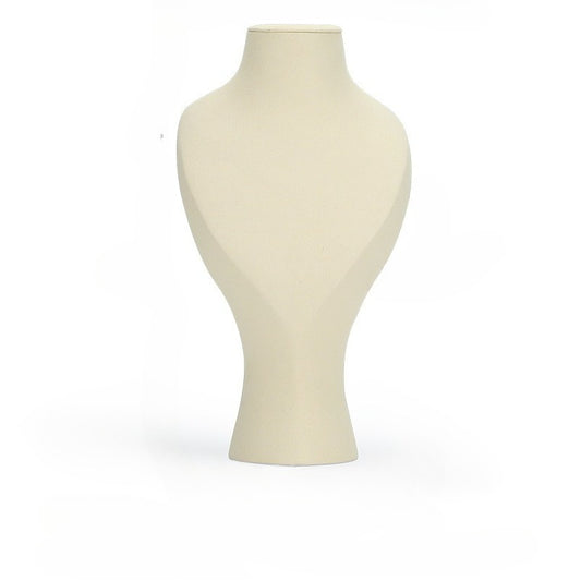 Luxury Microfiber Necklace Bust Display Stand