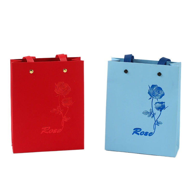 High-end Jewelry Jewelry Bag Universal Packaging Wholesale Paper Bag Jewelry Tote Bag Necklace Ring Bag