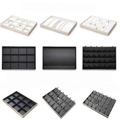 Brushed Leather Jewelry Tray