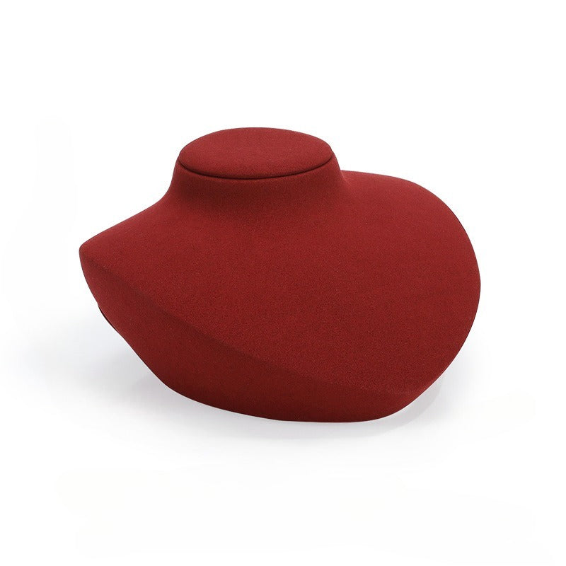 Microfiber Mannequin Necklace & Pendant Display Stand for Live Streaming