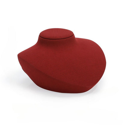 Microfiber Mannequin Necklace & Pendant Display Stand for Live Streaming