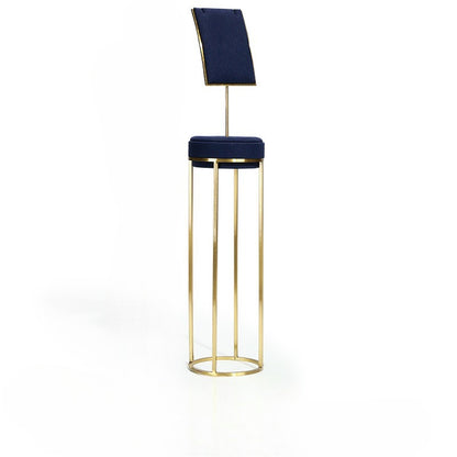 Luxury Gold Curved Jewelry Display Stand - Velvet Necklace Earring Ring Rack