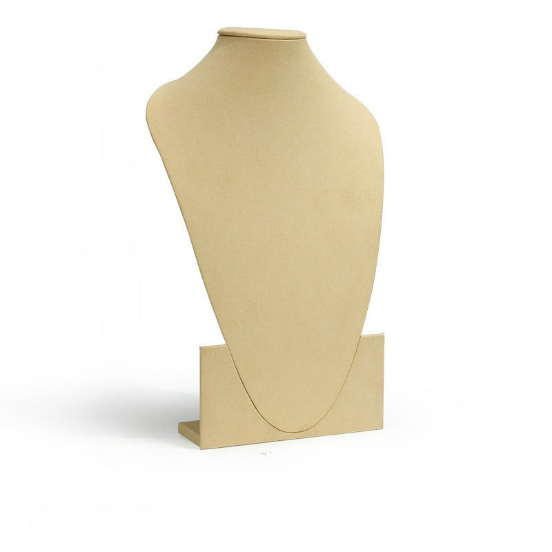 Luxury Microfiber Jewelry Display Mannequin for Rings, Necklaces & Earrings