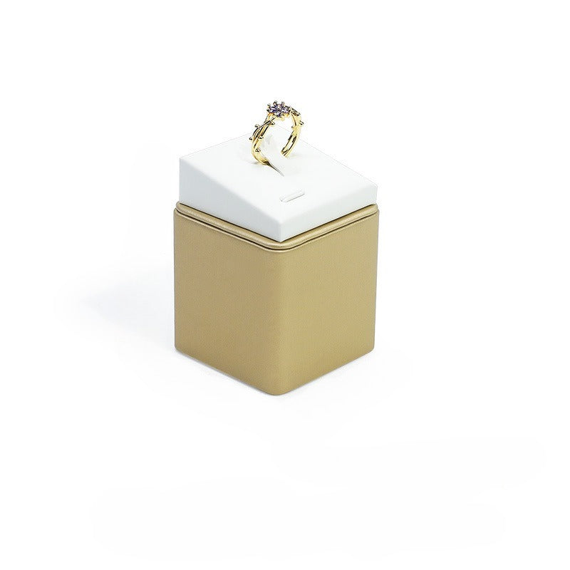 Leather Ring Display Stand, Premium Jewelry Ring Holder for Live Sales