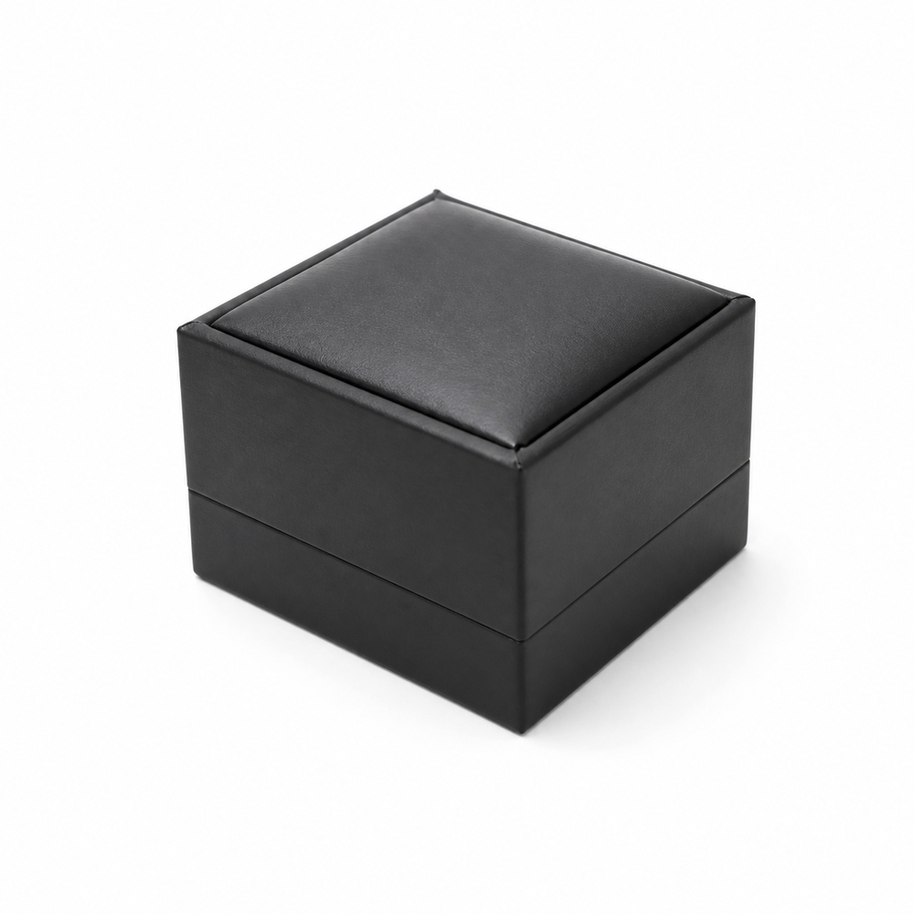 earring box - 12 Black Earring Boxes P06P-BK BK open view