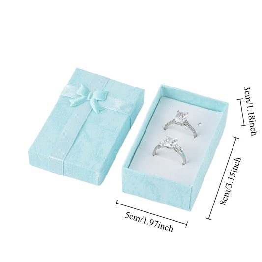 earring box - 24pcs Blue Earring Boxes B10-32-BA open view