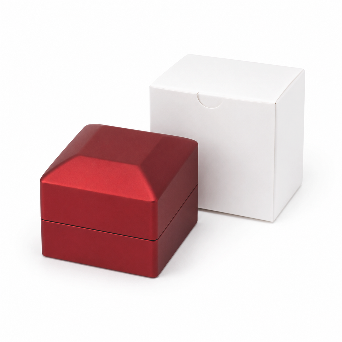 earring box - 12Pcs Red Black Earring Box LB56E-R-12Pcs detail view