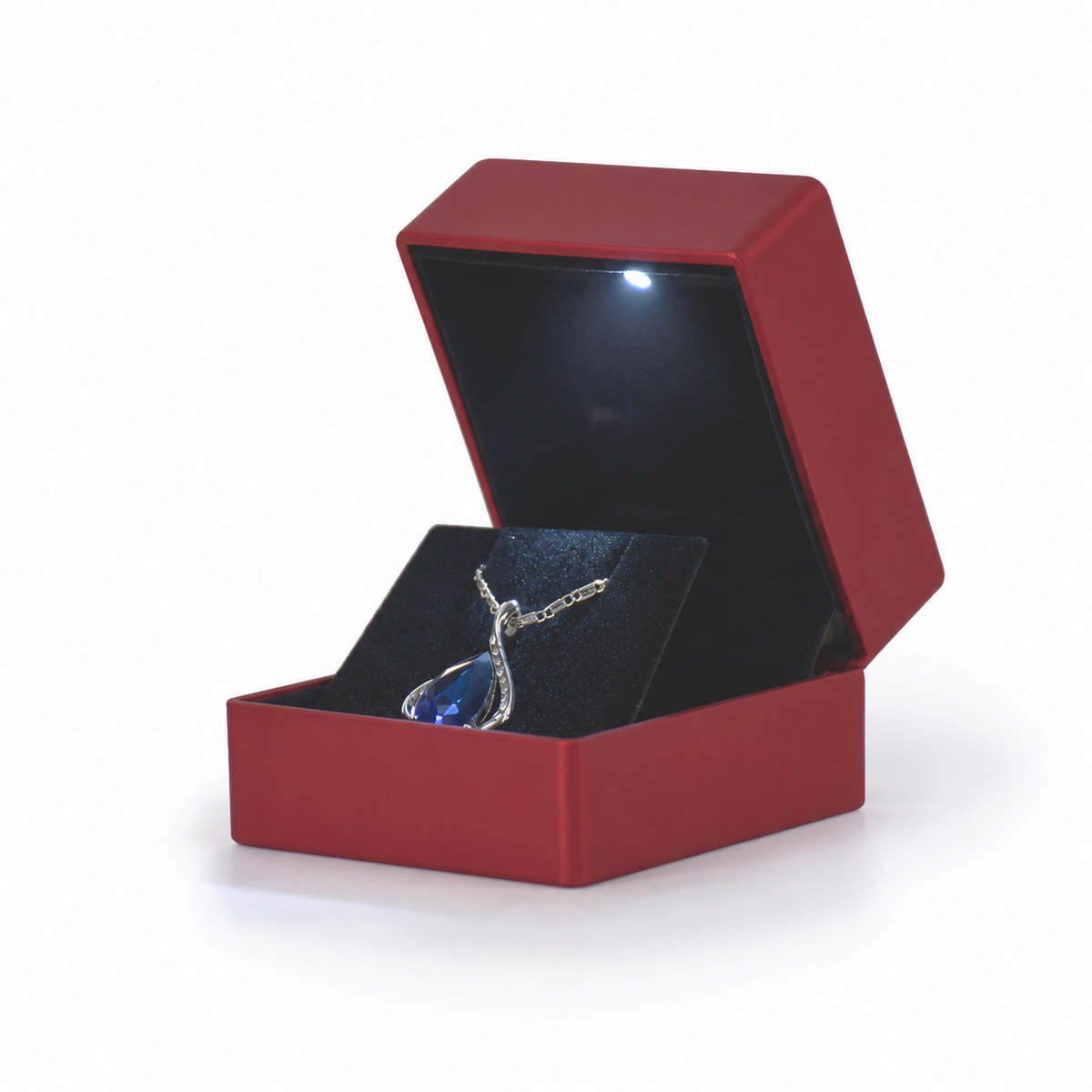 earring box - 12Pcs Red Black Earring Box LB56E-R-12Pcs product view 05