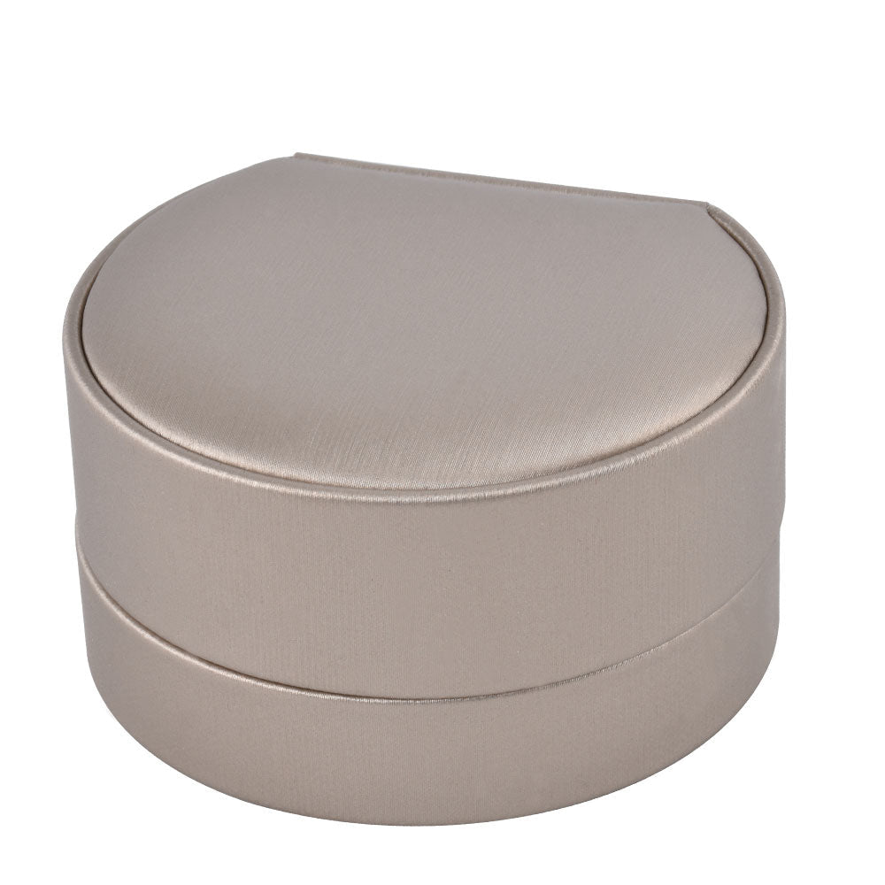 earring box and pendant box and necklace box - 12pcs Champagne PU Pendant Earring Necklace Boxes P04P-C open view