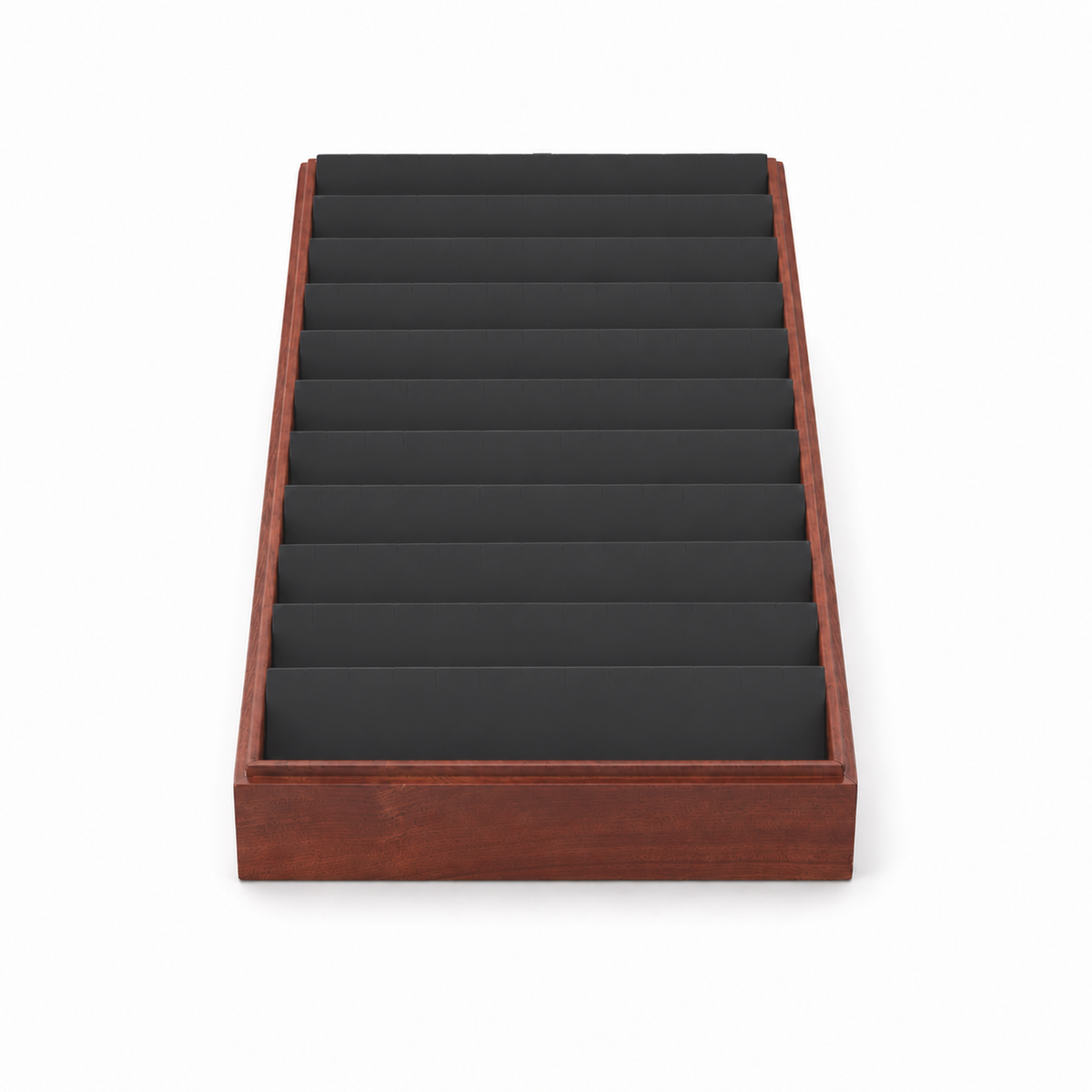 earring display - 11 Black Wooden Earring Display Tray T025E11-BK product view 06