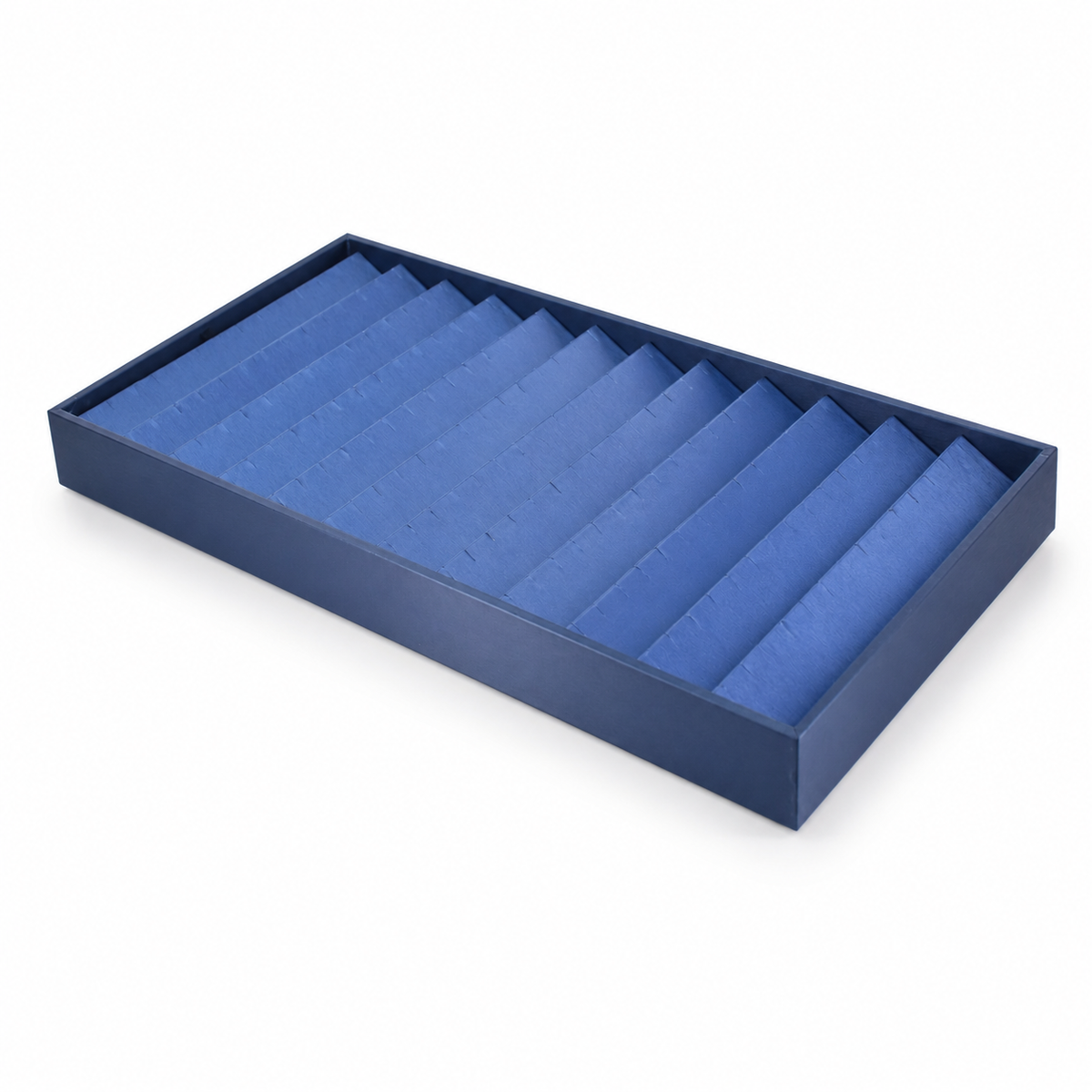 earring display - 12 Blue Earring Display Tray front view