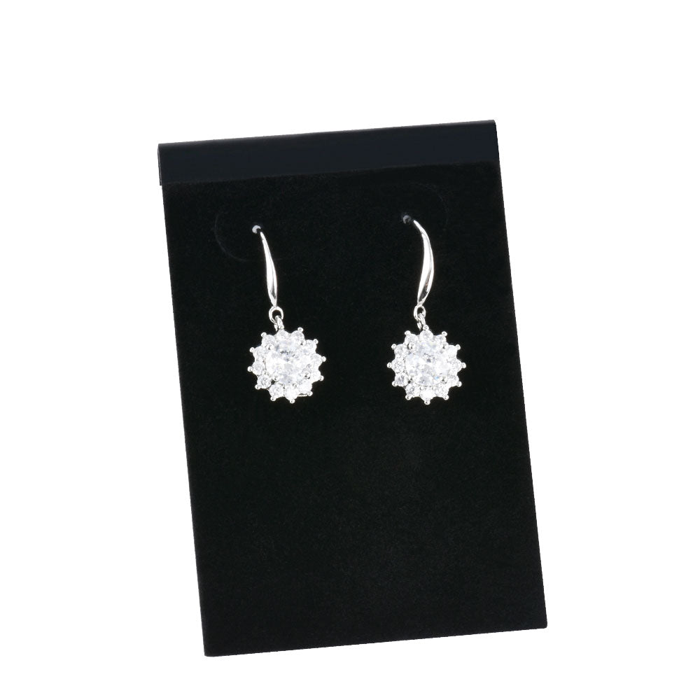earring display - 100 Black Display Earring JC01-32-BK2 front view