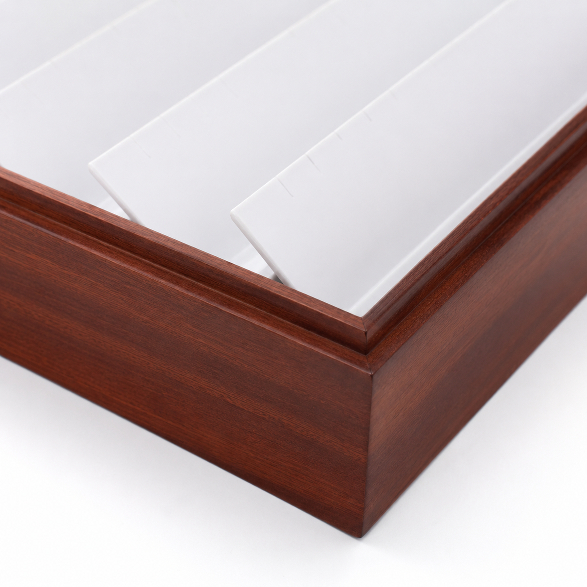 earring display - 11 White Wooden Earring Tray Display T025E11-W product view 05
