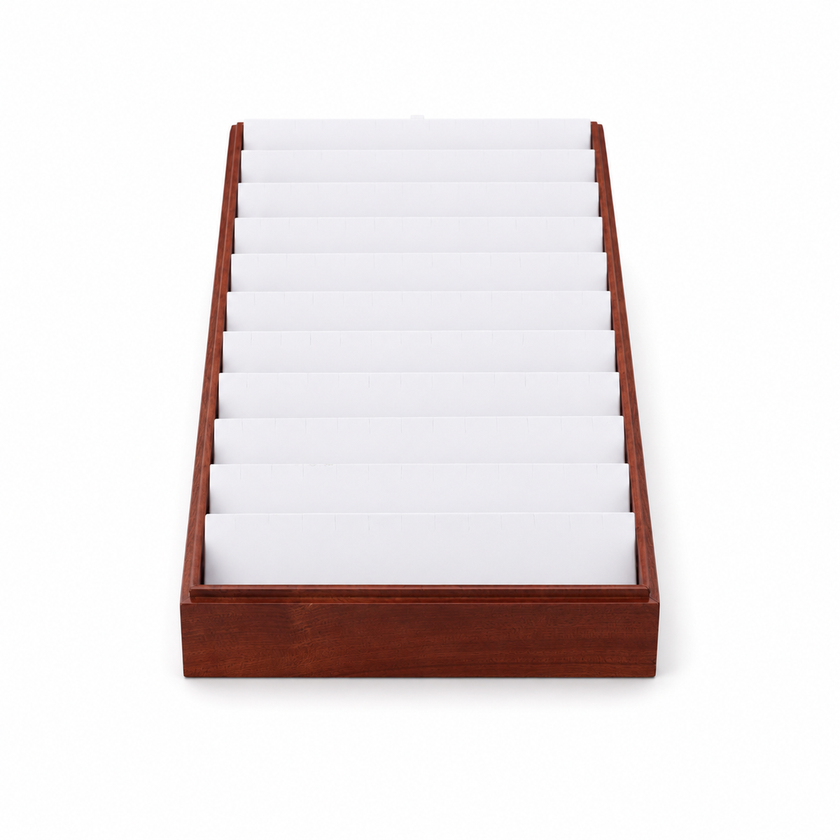 earring display - 11 White Wooden Earring Tray Display T025E11-W product view 06