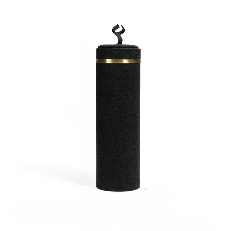 Black Microfiber Jewelry Display Stand for Necklaces Rings Earrings
