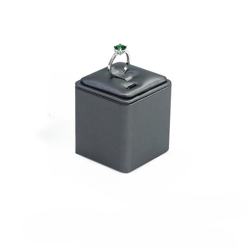 Leather Ring Display Stand, Premium Jewelry Ring Holder for Live Sales