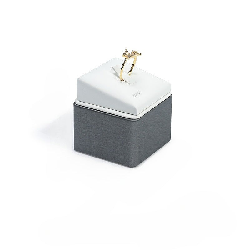 Leather Ring Display Stand, Premium Jewelry Ring Holder for Live Sales