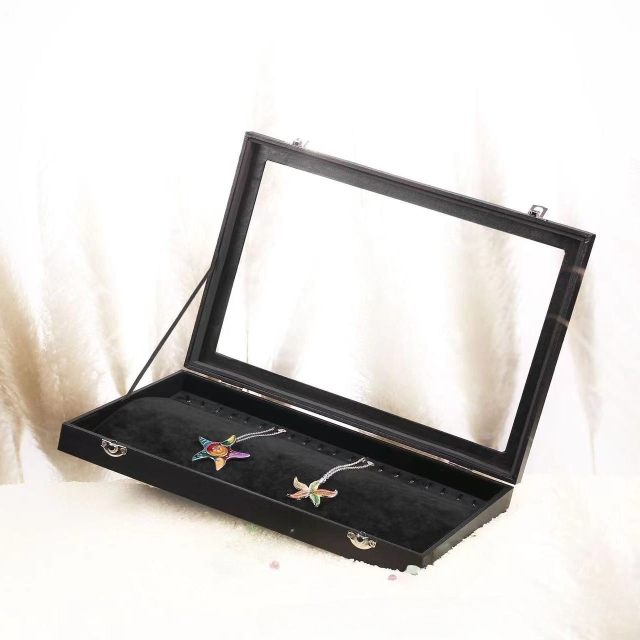 Black Jewelry Display Boxes with Window