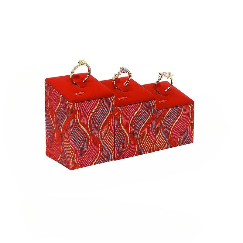 Leather Ring Display Stand, Premium Jewelry Ring Holder for Live Sales