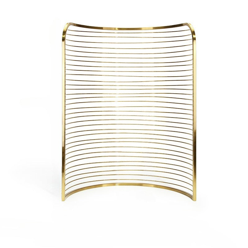 Luxury Gold Curved Jewelry Display Stand - Velvet Necklace Earring Ring Rack