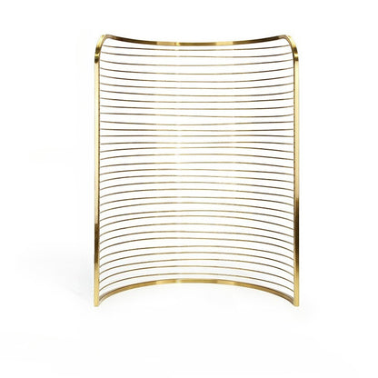Luxury Gold Curved Jewelry Display Stand - Velvet Necklace Earring Ring Rack