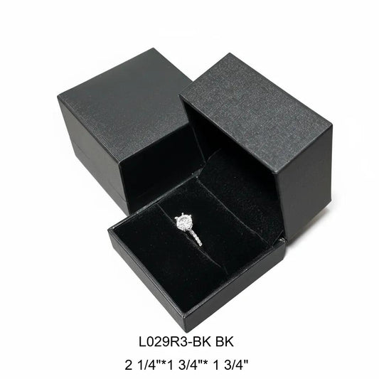 30Pcs Squar Black Ring Boxes