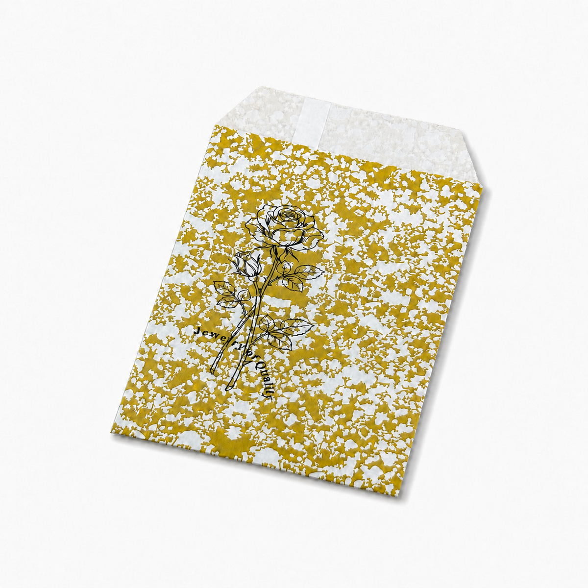 jewelry bag - 100 Gold Envelopes EN117 side view