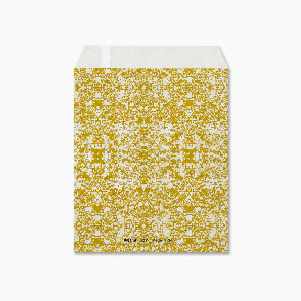 jewelry bag - 100 Gold Rose Paper Envelopes EN116 side view
