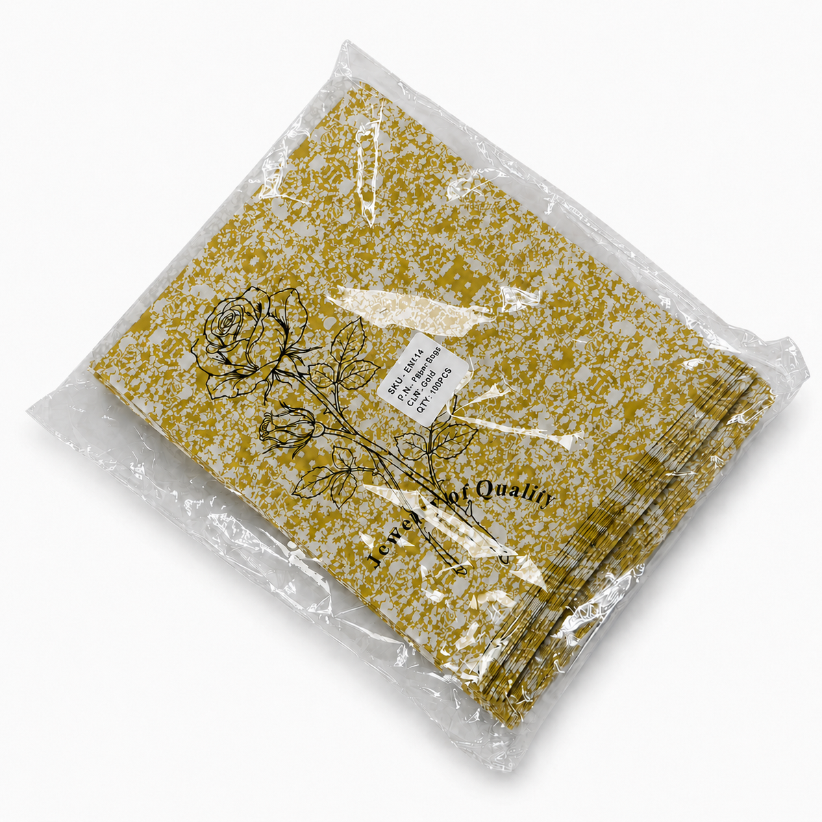 jewelry bag - 11 Gold Rose Paper Envelopes EN114 product view 05